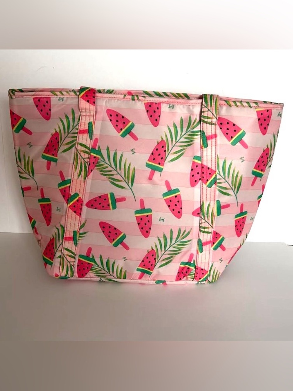 Lug Scramble Insulated Tote Popsicle Pink Fun Summer Print - Picture 5 of 6
